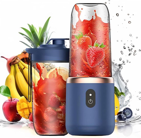 USB oplaadbare draagbare blender - smoothie blender mixer met 6-blad blad - sapbeker van Popbase