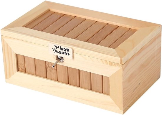 Useless Box, Houten Bureau Decoratie, Elektronisch Speelgoed, Stressverlichting, Verassingen en Fun voor Thuis en Op Kantoor van Merkloos