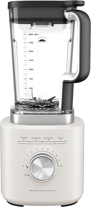 VALI® Blender - Smoothieblender - Krachtige Blender - Wit - 30cm x 26cm x 42cm