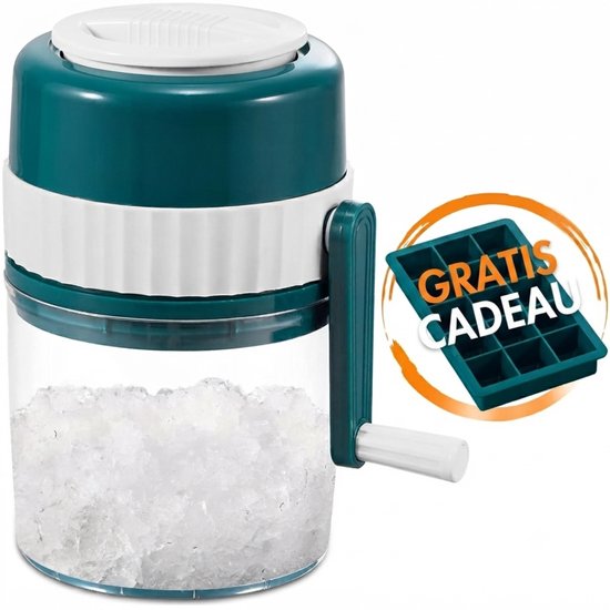 VALI® Slush Puppy Maker - 1L - Slushymaker - Slushmachine - Wit/Blauw - 12cm x 12cm x 21cm
