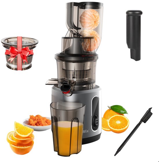 Vedder House - Slowjuicer - Sapcentrifuge - Koudepers - Geschikt voor heel fruit en hele groente - BPA vrij van Vedder House