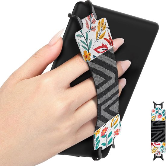 Veilige Handstrap voor 6-8" E-readers en Tablets - Universele Grip, Lichtgewicht en Verstelbaar, Ideaal voor Kindle, Kobo en Lenovo E-boek Lezers