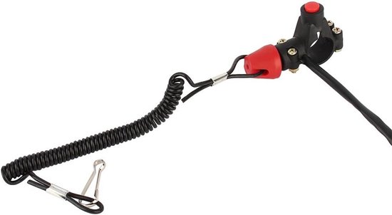 Veiligheidskoord voor buitenboordmotor, 12V DC Motor On Off Schakelaar, Mini Moto Koord voor ATV, Quad en Dirt Bike - Waterdicht en Duurzaam