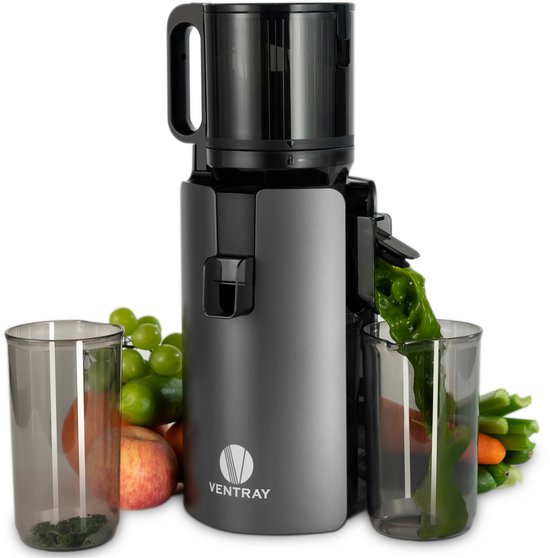 Ventray MAX120 Slowjuicer - Koudpers Juicer - Stil, Hoog Saprendement - Zwart van Merkloos