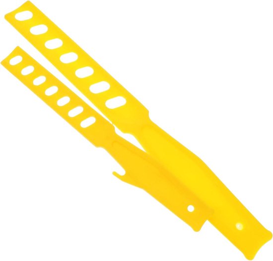 Verf Roerstaafjes Set - Mengstokken Herbruikbaar - Klus Klussen - Fijne Gelijkmatige Menging - 2 Stuks 28cm - Geel