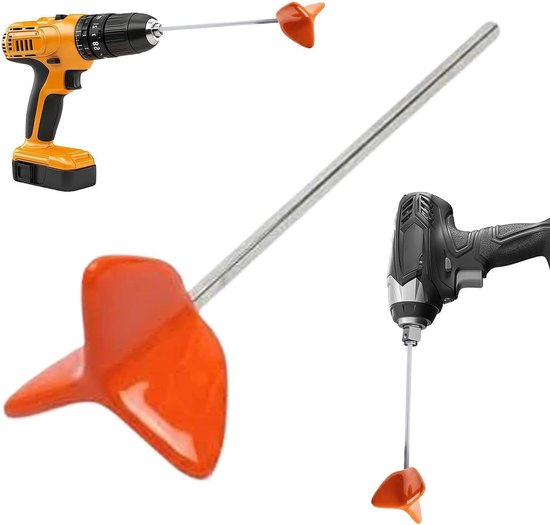Verfmengstaaf - Roerpeddel Mixer - Materiaal Mengen - Antiaanbaklaag - 27 cm - Zwart