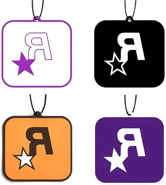 Verfrissende Luchtverfrisser voor Auto - 4 Stuks Geurverspreiders voor een Aangename Sfeer van Merkloos