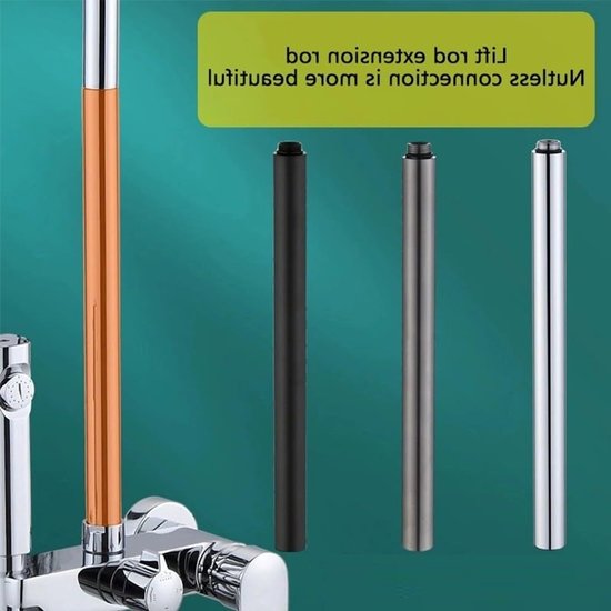 Verlengingsstang voor Douche van 30 cm in RVS - Douchekop Verlenging, Badkamer Accessoire, Chroom Afwerking van Merkloos