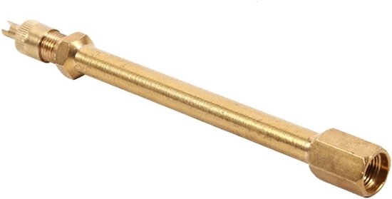 Verlengstuk voor autobandventielen 140mm messing adapter voor betere luchtdichtheid en eenvoudig gebruik