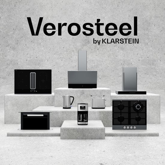Verosteel Küchenmaschine mit Mixer - Kneten, Aufschlagen & Entsaften - 1200 W - 2 L/1,75L van Merkloos