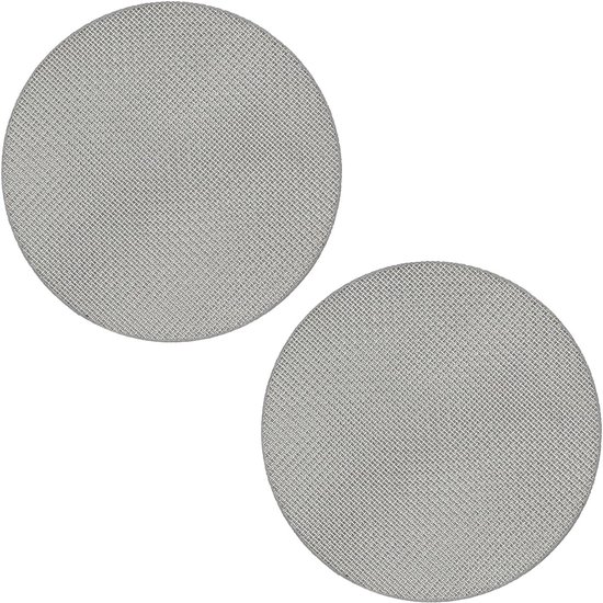 Verpakking met twee herbruikbare espressofilterzakjes, 1,7 mm dik, poriegrootte 150 μm, geschikt voor espressoportafilters (51 mm).