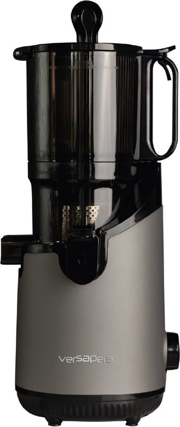 Versapers Pelican Slowjuicer - Titanium (grijs) - Grote Vulopening - 42 tpm - Sapstop - zelfvoerend van VER