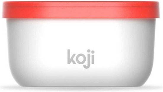 Vershoudcontainer, 2 L, Kunststof, BPA vrij, Rood/Wit - Koji by ZOKU van Merkloos