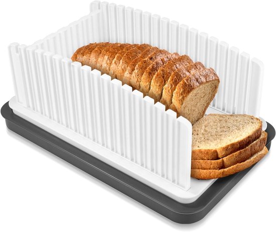 Verstelbare Broodsnijmachine voor Zelfgebakken Brood - Handig en Opvouwbaar