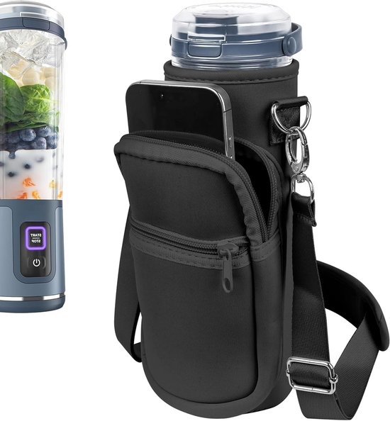 Verstelbare draagtas voor smoothieblender met schouderriem, compacte en handige blenderopslag voor Ninja en andere merken van Merkloos