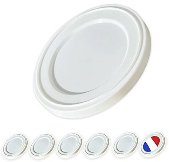 Verstelbare herbruikbare yoghurtdeksels voor grote potten - 6 stuks van Eesti