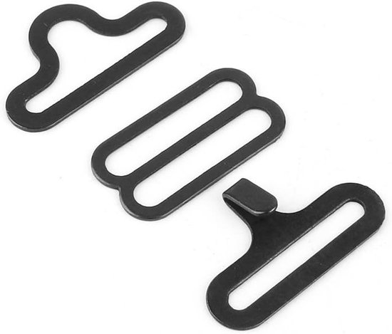 Verstelbare metalen strikclip set van 50 stuks - Sluiting voor strikjes en dassen, ideaal voor feesten en evenementen van Merkloos