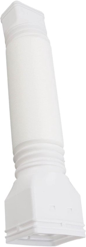 Verstelbare regenwaterafvoerslang voor tuin, uitbreidbare en terugtrekbare connector voor afvoerbuizen, wit van Merkloos