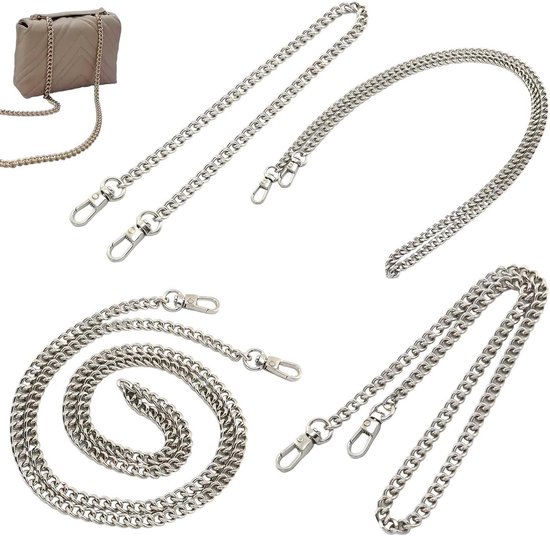 Verstelbare Schouderband voor Handtas – Metalen Tas Ketting 40 cm 60 cm 100 cm 120 cm – Mode Accessoire voor Vrouwen, DIY Tas Oplossing en Handgemaakte Stijl