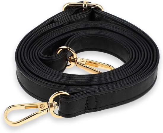 Verstelbare Schouderband voor Handtas, Universele Crossbody Strap, Zwart, Antislip, Duurzaam en Stijlvol Ontwerp van Merkloos