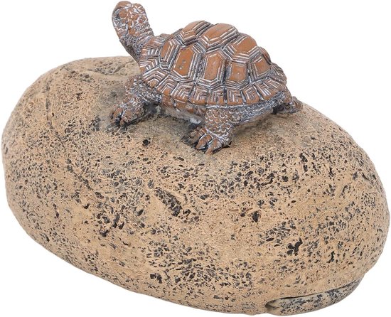 Verstevig je Privacy met een Realistische Schildpad Sleutelverstopper - Decoratieve Tuinaccessoire van Hars met Rotsstructuur voor Binnengebruik en Sleutelbescherming van Merkloos