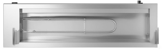 VERTES Warmhoudbak Buffetverwarmer Warmhoudbak voor gerechten Elektrisch 1500 W van roestvrij staal (incl. 5 x 1/2 GN-bakken met deksel, 10 l, aftapkraan, glazen afdekking, bain-marie, 30-85 °C)