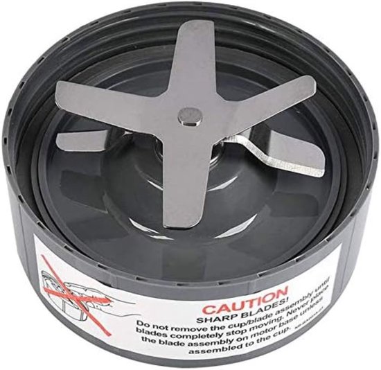 Vervangend extractormes - grijs - voor NutriBullet 600W / 900W Pro Extractor Blade-serie - met siliconen rubberen pakking en afdichtring - voor NutriBullet Blender Blade Vervangende Onderdelen - 10*10*4cm van Merkloos