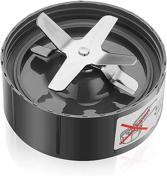 Vervangend Kruismes - Blenderonderdeel - Smoothies Maken - Lekvrije Afdichting - 10 cm - Zilver van Merkloos