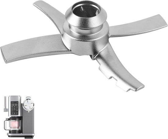Vervangend lemmet voor ijsmachine: compatibel met Ninja NC700, afneembaar roestvrijstalen accessoire, vervangt defect origineel onderdeel, ideaal voor het maken van ijs en sorbet