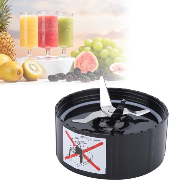 Vervangend Mixermes - Cross en Flat Blade met siliconen afdichtringen - Geschikt voor 250W blenders en sapcentrifuges