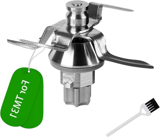 Vervangend RVS Blendermes met Sealing Ring, Accessoire Set voor TM31 Blender met Gasket en Onderdeel voor Optimale Mixresultaten