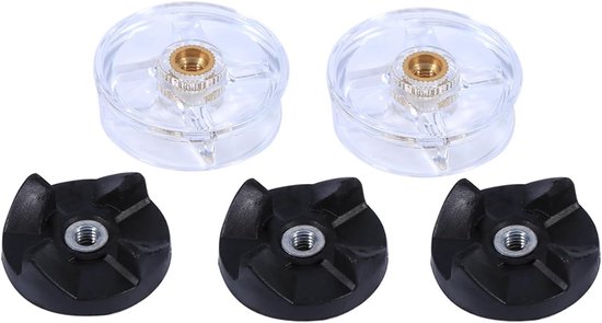 Vervangende 2 Basis Gear en 3 Blad Gears, Rubber Onderdelen voor 250W Juicer, Accessoires voor Klauw en Reparatie