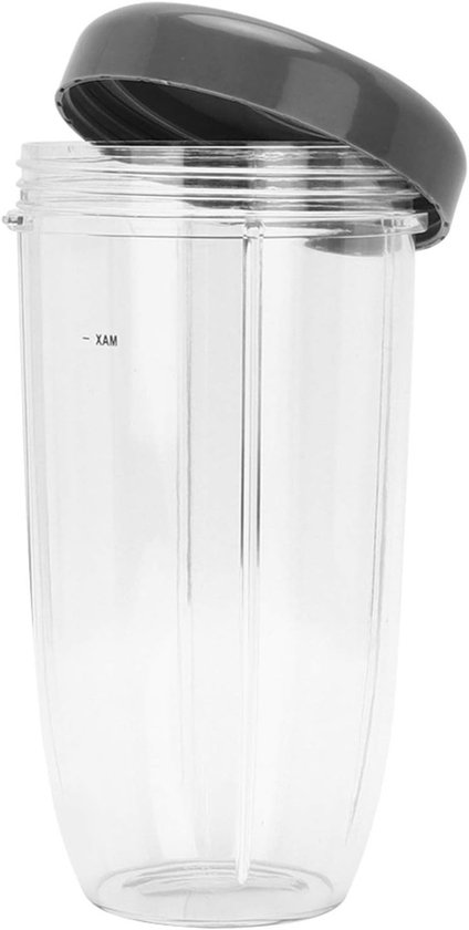 Vervangende beker en deksel voor blender, grote capaciteit, vaatwasserbestendig, eenvoudig schoon te maken, betere afsluiting (32 oz) van Merkloos