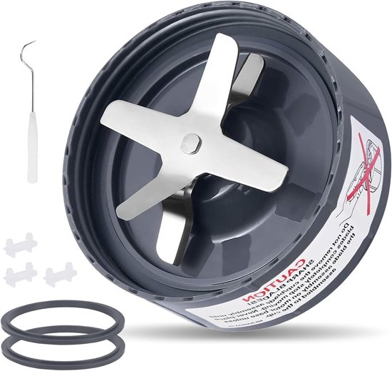 Vervangende Bladen voor Blender Extractor - 7 Stuks - Geschikt voor 600W en 900W Mixers, Hoogwaardige Kwaliteit en Duurzaamheid van Merkloos
