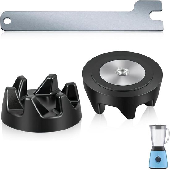 Vervangende Blender - 2 Stuks Koppeling - Met Moersleutel - Geschikt Voor Kitchenaid Blender Ksb5 Ksb3 - Blenderkoppelingen - Blenderaccessoires - Koppeling Met Verwijdergereedschap - Geschikt Voor Wp9704230vp Wp9704230 Ps1174692 - Zwart