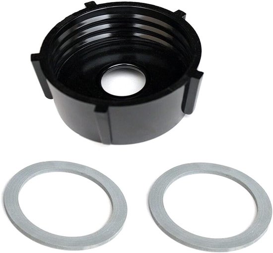 Vervangende Blender Jar Basis met Rubberafdichtingen en Schroefdop - Accessoires voor Optimale Mixresultaten en Duurzaamheid
