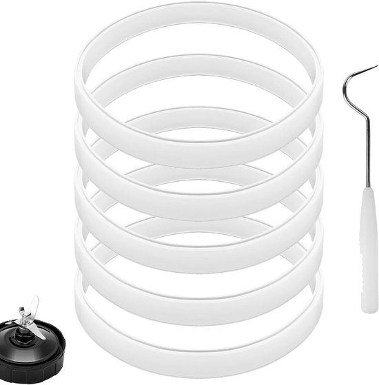 Vervangende Blender Onderdelen - Pakking Set - Blender Onderhoud - Exacte Pasvorm - 10 cm Diameter - Wit