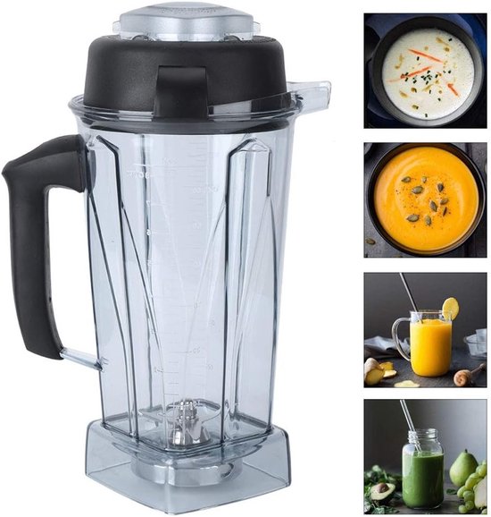 Vervangende Blenderbeker met Deksel en Snijmes voor Vitamix - Ideaal Blender Accessoire voor Smoothies en Shakes