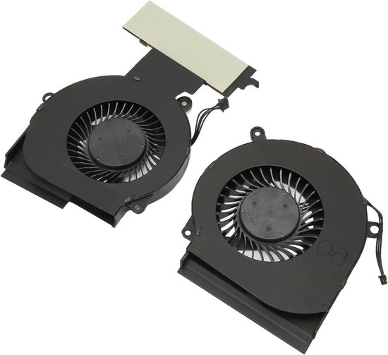 Vervangende CPU en GPU Koelventilator met 4-Pins Stroomconnector voor HP OMEN 15 Laptop - Efficiënte Koeling en Stil Geluid van Merkloos
