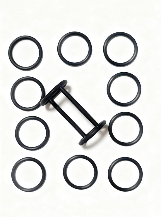 Vervangende elastische siliconen afdichtingsringen voor ijsmachines: 1 "H"-ring + 10 "O"-ringen accessoire.
