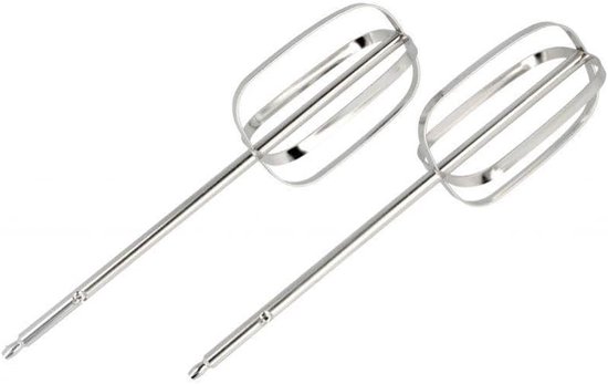 Vervangende Kloppers - Mixer Accessoires - Beslag Maken - Duurzame Metalen Constructie - Set van 2 - Zilver