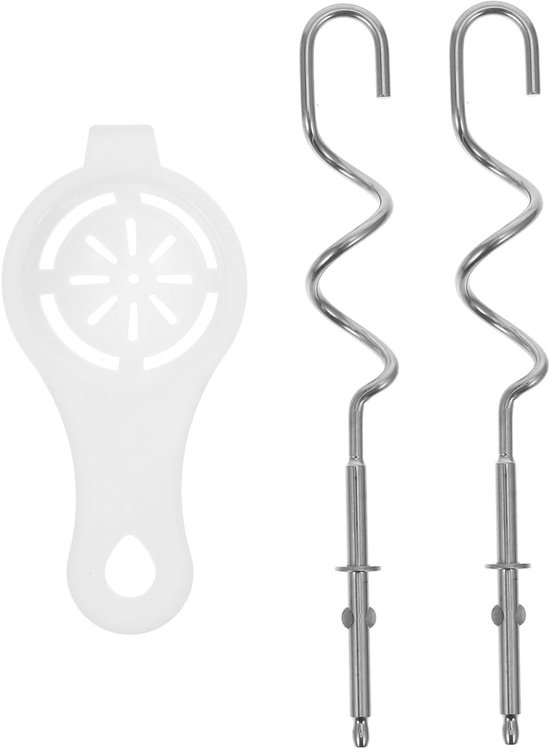 Vervangende kneedhaak voor handmixer, roestvrijstalen accessoires, duurzaam en eenvoudig schoon te maken, ideaal voor deeg en bakken in de keuken van Merkloos