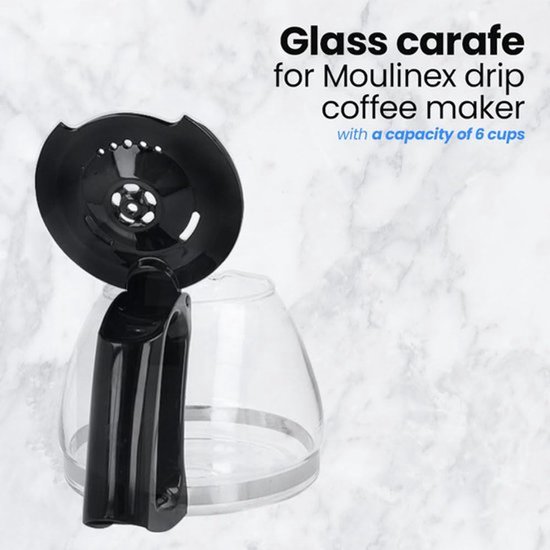 Vervangende koffiekan SS-201122, compatibel met,, 600 ml, voor 4-6 kopjes, inclusief deksel