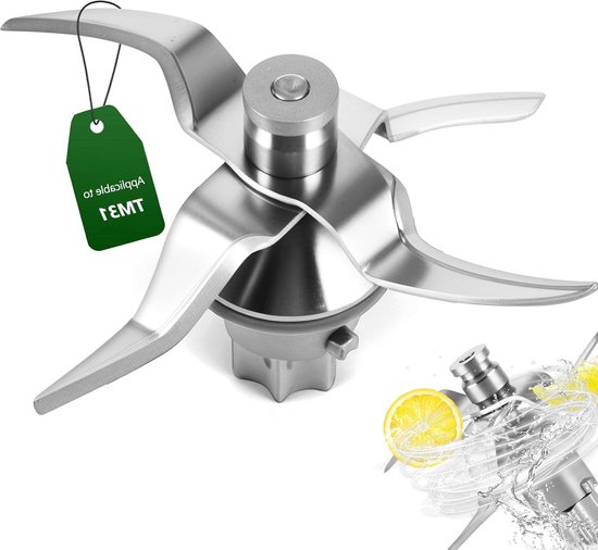 Vervangende Mengmes voor Thermomix TM31 - Roestvrijstalen Mixer Mes met Dichting, Reserveonderdeel en Accessoires voor Keukenmachines