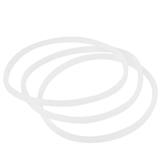 Vervangende rubberen afdichtringen 80mm OD, voedselveilige gaskets voor blender en sapextractor, 3.3mm dikte, set van 3/6 stuks