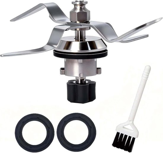 Vervangende RVS Mengmes voor Monsieur Cuisine, Inclusief 2 Sealing Ringen en 1 Schoonmaakborstel, Geschikt voor Keukenmachines en Foodprocessors