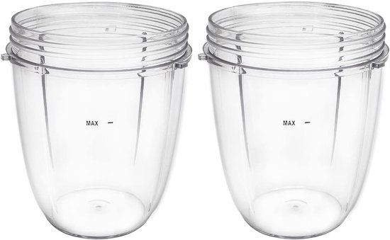 Vervangende sapcentrifugebekers Geschikt voor NutriBullet 600W en 900W blenders (2 x 18 oz bekers) van Merkloos