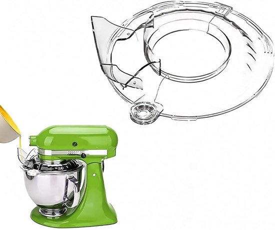 Vervangende Splash Guard voor Blender 4.5-5 L, Ideaal als Deksel voor Mengkommen, Opvouwbaar en Duurzaam voor Keuken Gebruik