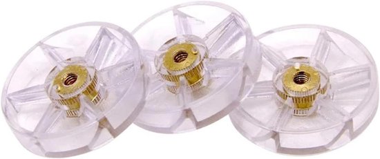 Vervangende Tandwielen - Blender Onderdelen - Apparaat Reparatie - Voedselveilig Plastic - 38 mm - Transparant