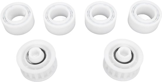 Vervanging van Zwembadreiniger Geleidewielen met Katroltandwielen voor Dolphin, Duurzaam ABS-materiaal, Lichtgewicht en Eenvoudig Te Installeren, 4-pack